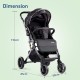 LuvLap Alpha Baby Stroller/Pram, One Fold, Travel Friendly, 5 Point Safety Harness, Reversible Handle bar, Multilevel Recline & Adjustable footrest, Extendable Canopy, for Babies 0-3 Years (Black) LuvLap Alpha Baby Stroller/Pram, One Fold, Travel Friendly, 5 Point Safety Harness, Reversible Handle bar, Multilevel Recline & Adjustable footrest, Extendable Canopy, for Babies 0-3 Years (Black)
