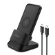 Spigen 3in1 10000mAh Wireless Charging Power Bank with USB-A | USB-C 20W Fast Charging, Included Type C to C Cable, Lithium Polymer - Black