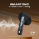 Wings Flobuds 300 Made in Inida Wireless TWS in Ear Earbuds with Leather-Look Finish, Smart Enc, 50 Hrs Total Playtime, Gaming Mode 40 Ms, 13Mm Drivers, Voice Assistant Support