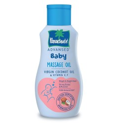 Parachute Advansed Baby Massage Oil for New Born| 100% Virgin Coconut Oil | Clinically Proven for Better Growth| Vitamin E & F| 200 Ml