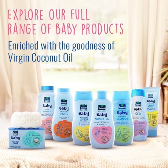 Parachute Advansed Baby Massage Oil for New Born| 100% Virgin Coconut Oil | Clinically Proven for Better Growth| Vitamin E & F| 200 Ml