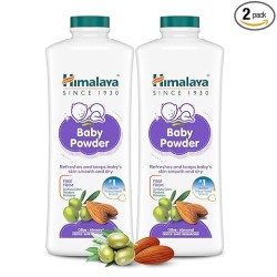 Himalaya Baby Powder 400g (Pack of 2) | Refreshes and keeps baby's skin smooth and dry