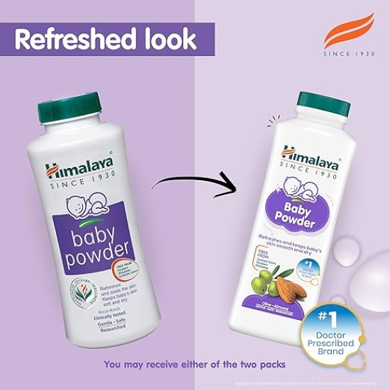 Himalaya Baby Powder 400g (Pack of 2) | Refreshes and keeps baby's skin smooth and dry Himalaya Baby Powder 400g (Pack of 2) | Refreshes and keeps baby's skin smooth and dry