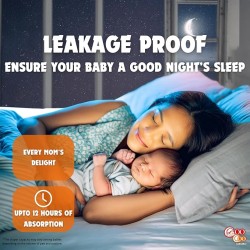 Coo Coo Extra Dry Baby Pullup Diaper Pant Size Large-L (44) Count Upto 9-14 Kg Super Absorbent Core Up to 12 Hrs Protection Soft Elastic Waist & Leakage Protection Size Large-L (44 Pieces), White