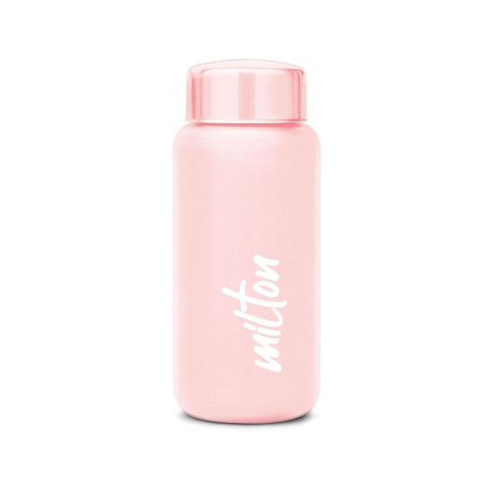 MILTON Aqua 500 Stainless Steel Water Bottle, 500 ml water bottles, Single walled, Leak-Proof, Rust-free Steel Bottle, Easy Grip, Easy to Carry, Travel Bottle, Light Pink MILTON Aqua 500 Stainless Steel Water Bottle, 500 ml water bottles, Single walled, Leak-Proof, Rust-free Steel Bottle, Easy Grip, Easy to Carry, Travel Bottle, Light Pink
