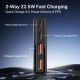 boAt Energyshroom PB300 Powerbank with 10000mAh Battery, 22.5w Fast Charging, 12-Layer Smart IC Protection, LED Indicators and Aluminum Alloy Casing USB Type-C Input (Carbon Black)
