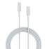 Portronics Konnect Link C Square 60W Type C Fast Charging PD Cable with 480Mbps Data Sync Compatible with Smartphones, iPhone 15 series, MacBook and Other Type C devices 1M Length