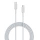 Portronics Konnect Link C Square 60W Type C Fast Charging PD Cable with 480Mbps Data Sync Compatible with Smartphones, iPhone 15 series, MacBook and Other Type C devices 1M Length