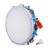 UAPAN Dafli Musical Instrument Dafli/Tambourine 10 inch Hand Percussion Musical Instrument (Blue tambourine)