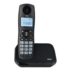 Hola ! Tc 700 Expandable 2.4Ghz Cordless Landline Phone with Caller ID Display, Stores 50 Contacts, Upto 8Hrs of Talk Time, Solid Build Quality, Alarm Function, Mute & Flash Function