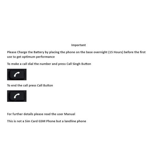 Hola ! Tc 700 Expandable 2.4Ghz Cordless Landline Phone with Caller ID Display, Stores 50 Contacts, Upto 8Hrs of Talk Time, Solid Build Quality, Alarm Function, Mute & Flash Function