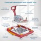 Mee Mee 2-in-1 Baby Walker & Rocker with Parental Push Handle, 3 Level Height Adjustable with Light & Musical Toys, 360° Rotating Wheels, Cushioned Walker for Baby 6-18 Months, Upto 15 Kg (Red) Mee Mee 2-in-1 Baby Walker & Rocker with Parental Push Handle, 3 Level Height Adjustable with Light & Musical Toys, 360° Rotating Wheels, Cushioned Walker for Baby 6-18 Months, Upto 15 Kg (Red)