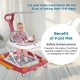 Mee Mee 2-in-1 Baby Walker & Rocker with Parental Push Handle, 3 Level Height Adjustable with Light & Musical Toys, 360° Rotating Wheels, Cushioned Walker for Baby 6-18 Months, Upto 15 Kg (Red) Mee Mee 2-in-1 Baby Walker & Rocker with Parental Push Handle, 3 Level Height Adjustable with Light & Musical Toys, 360° Rotating Wheels, Cushioned Walker for Baby 6-18 Months, Upto 15 Kg (Red)