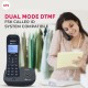 Beetel X92 2.4Ghz Cordless Landline Phone,Dual Mode DTMF/FSK,1 Line 7 Segment LCD Display & Blue LED Backlit,Illuminated Keypad,2 Way Speaker Phone,6