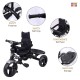 BeyBee| Beta Secure Baby Tricycle for Kids with Sun Canopy & Parents Handle and Also with a Storage Basket Back Side | Color Wheels for Boys and Girls for Age 1 to 5 yrs (Black) BeyBee| Beta Secure Baby Tricycle for Kids with Sun Canopy & Parents Handle and Also with a Storage Basket Back Side | Color Wheels for Boys and Girls for Age 1 to 5 yrs (Black)