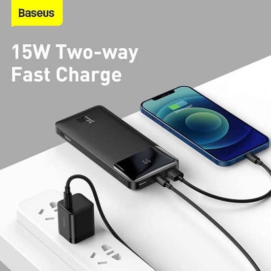 Baseus Blade Power Digital Display Fast Charging Power Bank HD Edition 20000mAh 100W Black (with Baseus Xiaobai Series Fast Charging Cable Type-C to T