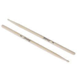 Juârez JRDS100 Wooden Drum Sticks – 5A Size, Maple Wood with Wooden Tips, Durable & Balanced for Drummers (Pair)