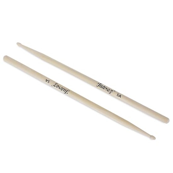 Juârez JRDS100 Wooden Drum Sticks – 5A Size, Maple Wood with Wooden Tips, Durable & Balanced for Drummers (Pair)