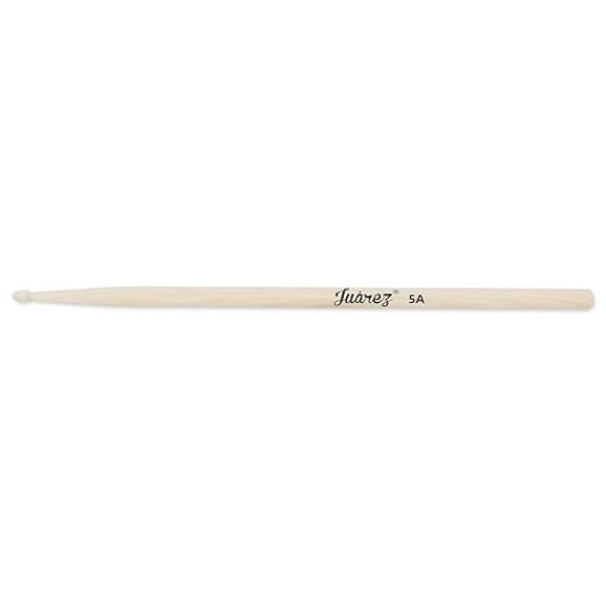 Juârez JRDS100 Wooden Drum Sticks – 5A Size, Maple Wood with Wooden Tips, Durable & Balanced for Drummers (Pair)