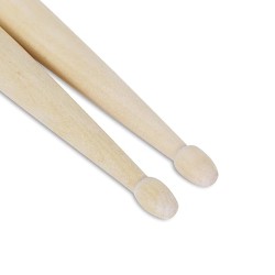 Juârez JRDS100 Wooden Drum Sticks – 5A Size, Maple Wood with Wooden Tips, Durable & Balanced for Drummers (Pair)