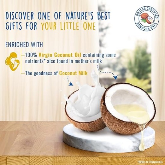 Parachute Advansed Baby Lotion for New Born Babies | Doctor Certified | Virgin Coconut Oil & Coconut Milk | Ph 5.5 | 24 Hour Moisturization | 410ml