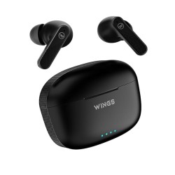 Wings Flobuds 400 Made In India High Fidelity Lifestyle Earbuds,Wireless Bluetooth 5.3,50 Hrs Playtime With 10 Hours Earbuds Playtime,Best Earbuds With Smart Enc,Low Latency 40Ms,Touch Controls-In Ear
