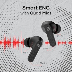 Wings Flobuds 400 Made In India High Fidelity Lifestyle Earbuds,Wireless Bluetooth 5.3,50 Hrs Playtime With 10 Hours Earbuds Playtime,Best Earbuds With Smart Enc,Low Latency 40Ms,Touch Controls-In Ear