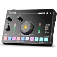 MAONO Audio Interface for Recording Studio, Audio Mixer with Noise Reduction, Pro-preamp, 48V Phantom Power, Special Effects, 8H Battery, Monitoring for Podcast Recording, Streaming, Singing-AMC2 NEO MAONO Audio Interface for Recording Studio, Audio Mixer with Noise Reduction, Pro-preamp, 48V Phantom Power, Special Effects, 8H Battery, Monitoring for Podcast Recording, Streaming, Singing-AMC2 NEO