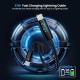Portronics Konnect View 3A 27W Futuristic Type C to 8 Pin Unbreakable Nylon Braided Fast Charging Cable with Real Time Monitoring Led Display, Fast Data Sync, Support all Lighting Devices 1.2M Length