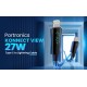 Portronics Konnect View 3A 27W Futuristic Type C to 8 Pin Unbreakable Nylon Braided Fast Charging Cable with Real Time Monitoring Led Display, Fast Data Sync, Support all Lighting Devices 1.2M Length