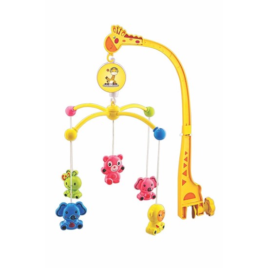 BabyGo Rotating Giraffe Musical Rattle for Kids | Cot Mobile for Cradle for Baby | Jhoomer for Kids Bed |