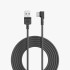 Portronics Konnect L Fast Charging 3A Type-C Cable 2 Meter with Charge & Sync Function for All Type-C Devices (Grey)