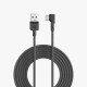 Portronics Konnect L Fast Charging 3A Type-C Cable 2 Meter with Charge & Sync Function for All Type-C Devices (Grey) Portronics Konnect L Fast Charging 3A Type-C Cable 2 Meter with Charge & Sync Function for All Type-C Devices (Grey)