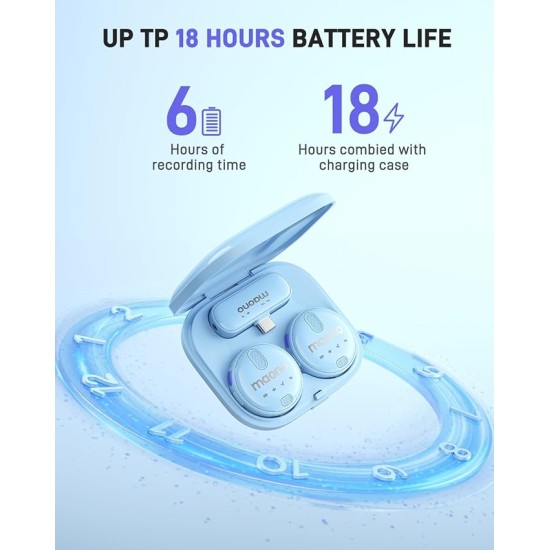 MAONO Wireless Collar Mic for YouTube PC and Type C Mobile, Noise Cancellation Lapel mic with 6H Battery, 100m Transmission, Gain, Mute, Monitoring for YouTube, Vlogging, Podcasting MAONO Wireless Collar Mic for YouTube PC and Type C Mobile, Noise Cancellation Lapel mic with 6H Battery, 100m Transmission, Gain, Mute, Monitoring for YouTube, Vlogging, Podcasting
