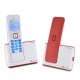 Beetel X75 2.4Ghz Cordless Landline Phone,Dual Mode DTMF/FSK,1 Line 7segment LCD Display & Blue LED Backlit,Illuminated Keypad,2 Way Speaker Phone,6 Step Ringer Volume Control(Red/White)(X75)