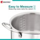 Bergner TriPro TriPly Stainless Steel 7 Pcs Cookware Set - 20cm Deep Kadai (1.5 L), 20cm Sautepan (1.2 L), 16cm Saucepan (1.7 L), 20cm Casserole (3 L), 3 Stainless Steel Lids, Induction Bottom, Silver