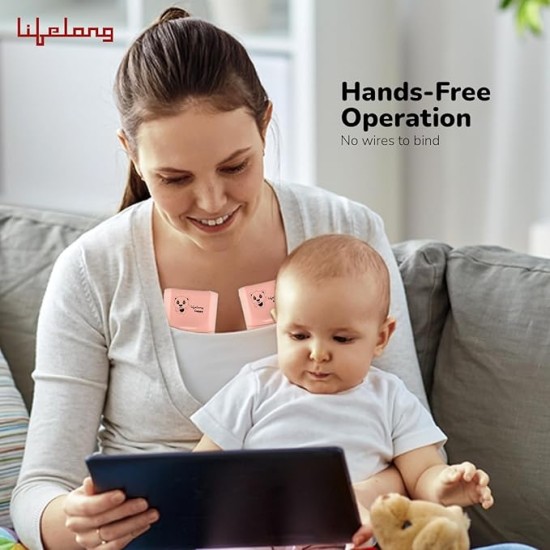 Lifelong Cuppy Milk Wearable Breast Pump Electric for Feeding Mothers - Hands Free Breast Feeding Machine |Rechargeable| BPA free| 3 Modes 10 levels | 18, 21, 24 Flange Size| 1 Yr Warranty on Motor Lifelong Cuppy Milk Wearable Breast Pump Electric for Feeding Mothers - Hands Free Breast Feeding Machine |Rechargeable| BPA free| 3 Modes 10 levels | 18, 21, 24 Flange Size| 1 Yr Warranty on Motor