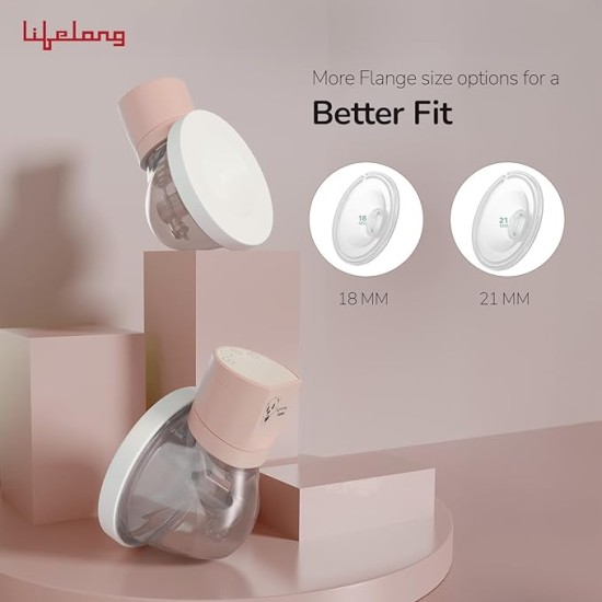 Lifelong Cuppy Milk Wearable Breast Pump Electric for Feeding Mothers - Hands Free Breast Feeding Machine |Rechargeable| BPA free| 3 Modes 10 levels | 18, 21, 24 Flange Size| 1 Yr Warranty on Motor Lifelong Cuppy Milk Wearable Breast Pump Electric for Feeding Mothers - Hands Free Breast Feeding Machine |Rechargeable| BPA free| 3 Modes 10 levels | 18, 21, 24 Flange Size| 1 Yr Warranty on Motor
