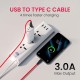 Portronics Silklink 3A USB to Type C Fast charging Cable for Type C Smartphone and Devices,Premium Silicon Cable, 1M (Red)