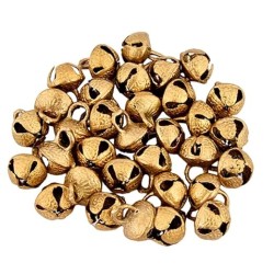 UAPAN Brass Ghungroo Ankle Bells loose beads (50 Nos_2.2 cm) I Perfect For All Indian Classical dance form