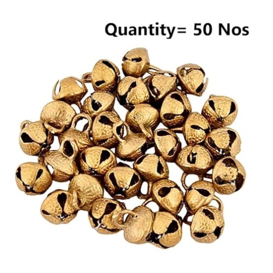 UAPAN Brass Ghungroo Ankle Bells loose beads (50 Nos_2.2 cm) I Perfect For All Indian Classical dance form UAPAN Brass Ghungroo Ankle Bells loose beads (50 Nos_2.2 cm) I Perfect For All Indian Classical dance form