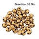 UAPAN Brass Ghungroo Ankle Bells loose beads (50 Nos_2.2 cm) I Perfect For All Indian Classical dance form UAPAN Brass Ghungroo Ankle Bells loose beads (50 Nos_2.2 cm) I Perfect For All Indian Classical dance form