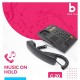 Beetel G20,TEC Certified,Caller ID Phone LCD Display, Ringer LED, DTMF/FSK Compatible, Adjustable Handset/Ringer Volume,Music on Hold,Desk/Wall Mountable,3 Level LCD Contrast,Alarm(Black)