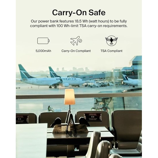 Belkin Qi2 Wireless Power Bank 15W 5000 mAh | MagSafe Charger w/Built-in Pop-up Kickstand | Compatible w/iPhone 17, Air, Pro, Pro Max, Google Pixel 10, etc. | White