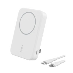 Belkin Qi2 10000 mAh Magsafe Wireless Power Bank | 15W Wireless Fast Charging, Compatible w/iPhone 17, Air, Pro, Pro Max, Google Pixel 10, etc. | 2 Years Warranty | White