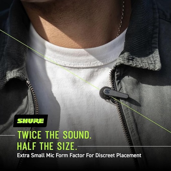 Shure MoveMic Receiver - Cold Shoe Mountable Camera Receiver for MoveMic Lavalier Microphones, Compatible with Most DSLR Cameras and Computers, for Mobile Content Creators