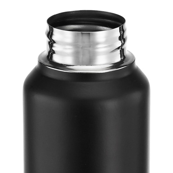 Stainless Steel Water Bottle (Pack of 2) | BIS-Approved | 900ml (Matte Black)