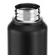 Stainless Steel Water Bottle (Pack of 2) | BIS-Approved | 900ml (Matte Black)