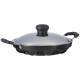 Solimo Die Cast Aluminium Nonstick Appam Patra/Paniyarakkal with Ss Lid 12 Cup with Side Handle, Black Solimo Die Cast Aluminium Nonstick Appam Patra/Paniyarakkal with Ss Lid 12 Cup with Side Handle, Black