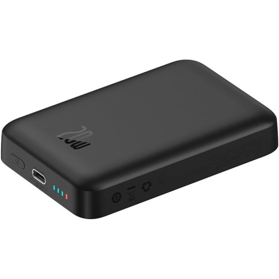 Magnetic Mini Air Power Bank Baseus 10000 mAh 20 W (Black) Magnetic Mini Air Power Bank Baseus 10000 mAh 20 W (Black)